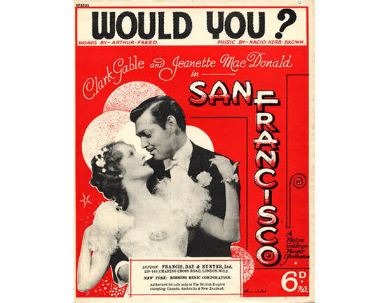 4861 | Would You?, Clark Gable and Jeanette MacDonald in San Francisco