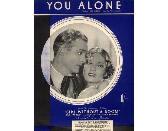 4861 | You Alone - From the Paramount Picture &#039;Girl Without a Room&#039; featuring Charles Farrell &amp; Marguerite Churchill