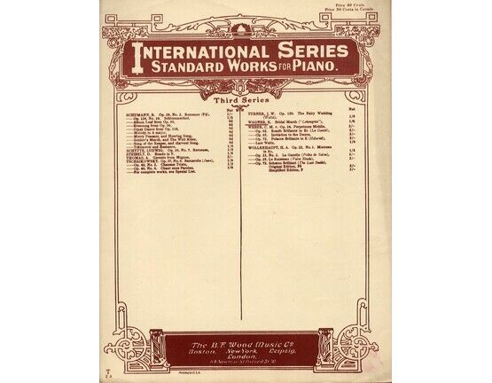 4908 | International series, standard works for piano. Bridal March