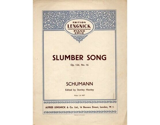 499 | Slumber Song - Op. 124, No. 16 - Piano Solo