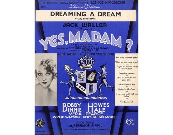 5047 | Dreaming a Dream - from &quot;Yes Madam&quot;