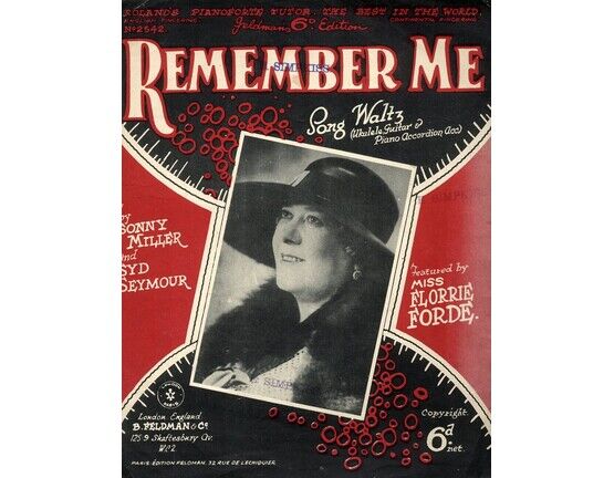 5047 | Remember Me - Syd Seymour, Florrie Forde, Donald Peers