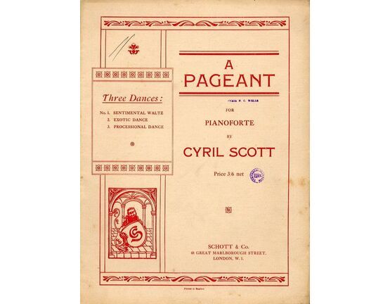 5278 | A Pageant for Pianoforte - Three Dances