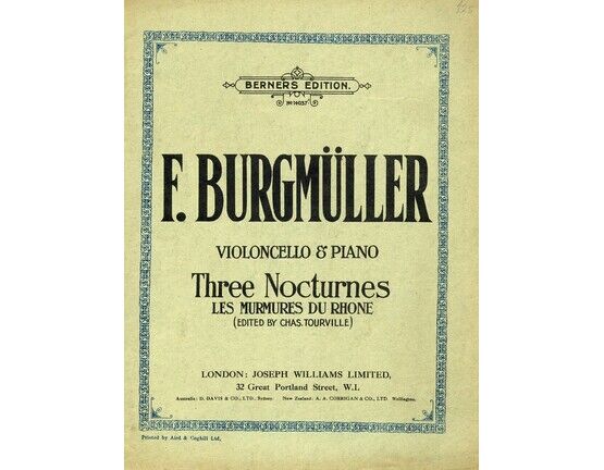 5309 | Three Nocturnes - Les Murmures du Rhone - For violin and piano with seperate violin part