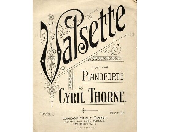 5720 | Valsette for the pianoforte