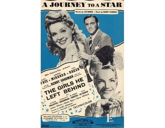 5918 | A Journey to a Star: Alice Faye, Carmen Miranda, Benny Goodman in &quot;The Girls He Left Behind&quot;