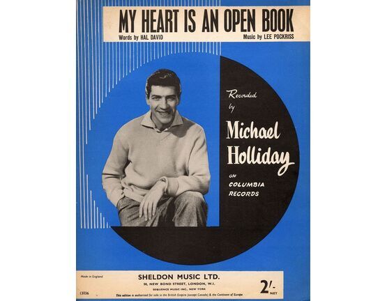 5984 | My Heart is an Open Book - Recorded by Michael Holliday on Columbia Records