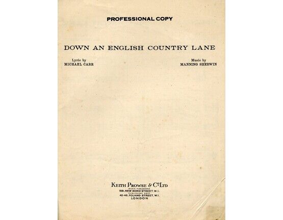 6154 | Down An English Country Lane - Song