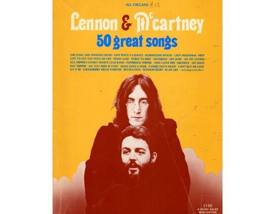 6160 | Lennon & McCartney 50 Great Songs - For All Organs