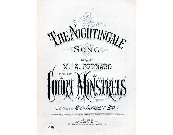 6276 | The Nightingale, sung by Mr A Bernard of the only Court Minsterels