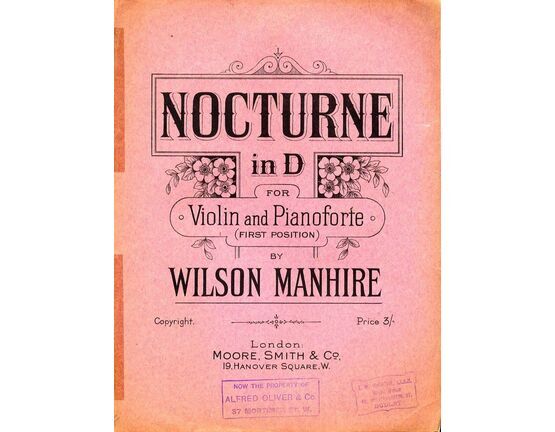 6467 | Nocturne in D - For Violin and Pianoforte (first position)