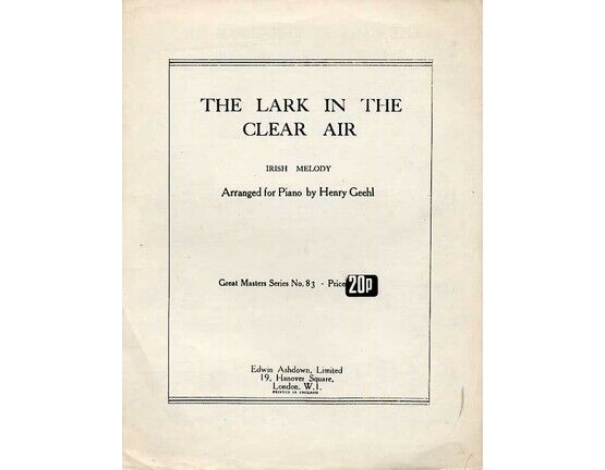 65 | The Lark in the Clear Air - Irish Melody arranged for Piano Solo