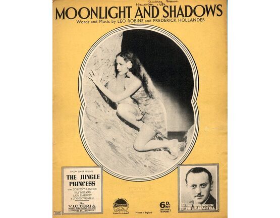 6542 | Moonlight and Shadows - Song from &quot;The Jungle Princess&quot; featuring Dorothy Lamour, performed by Philip Martell