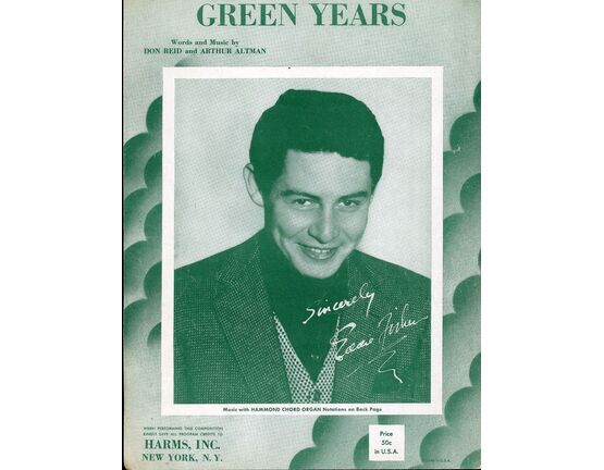 6551 | Green Years - Featuring Eddie Fisher - Guitar, Banjo, Ukulele and Chord Organ