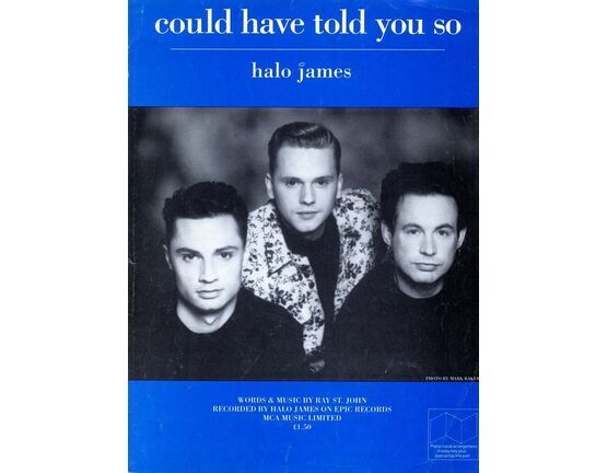 6657 | Could Have Told You So - Featuring Halo James - Piano - vocal arrangement in easy key plus special top line part