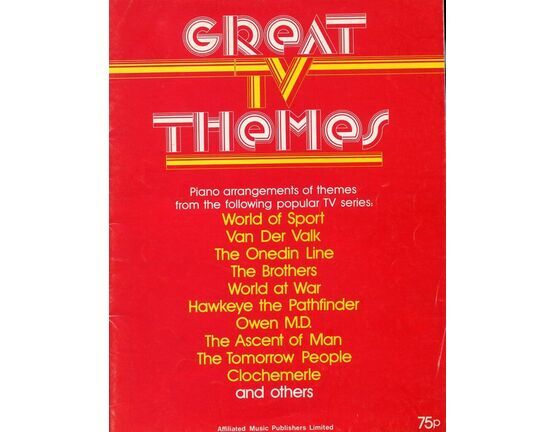 6724 | Great TV Themes  -  Piano Solo - Including Many Photographs