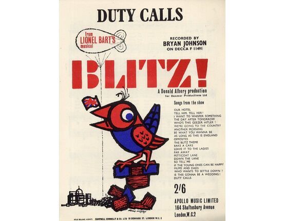 6754 | Duty Calls - Song from Lionel Bart&#039;s musical &#039;Blitz&#039;