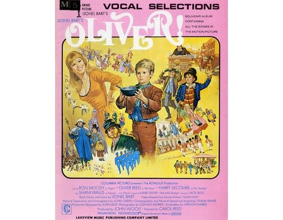 6783 | Vocal selection from Oliver by Lionel Bart - With Pictures - Souvenir Edition