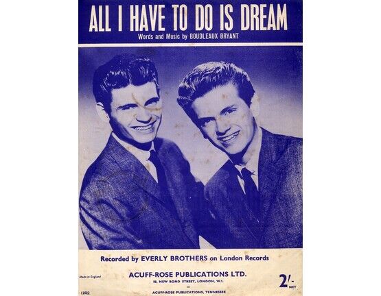 6835 | All I Have To Do Is Dream - Song - Featuring The Everly Brothers