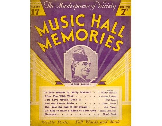 7204 | The Masterpeices of Variety - Music Hall Memories, Arthur Roberts pictured on Front, Part 17