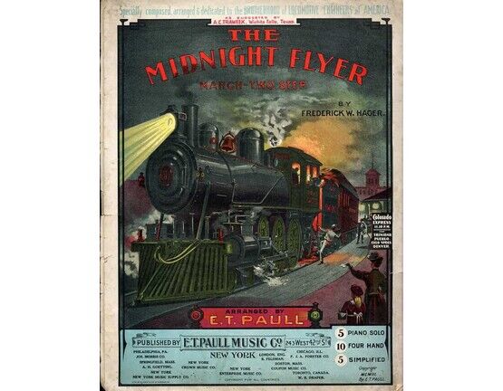 7234 | The Midnight Flyer - March two step - Piano Solo dedicated to the Brotherhood of Locomotive Engineers of America