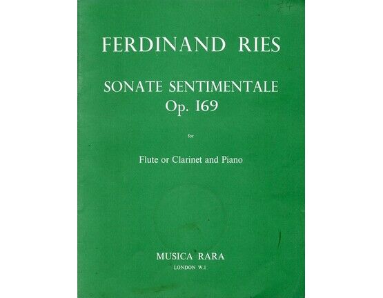 7461 | Sonate Sentimentale - For Flute or Clarinet and Piano - Op. 169