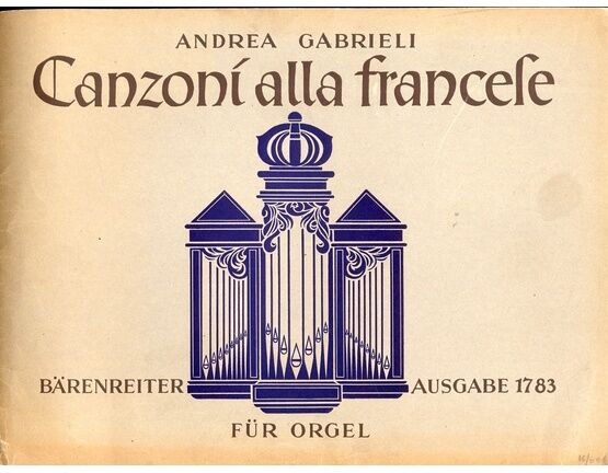7505 | Canzoni Alla Francese - For Organ or Harpsichord