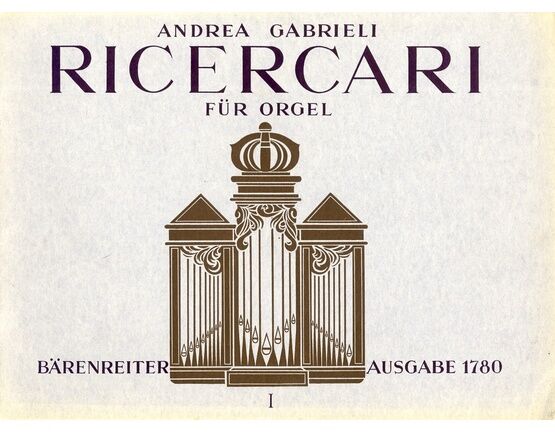 7505 | Gabrieli - Ricercari Number 1 - For Organ