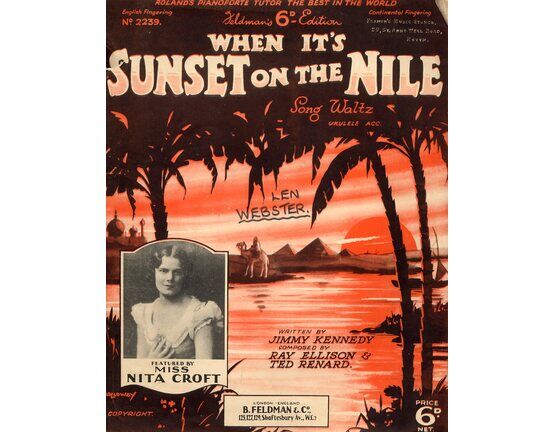 7791 | When It&#039;s Sunset on the Nile - Featuring Miss Nita Croft