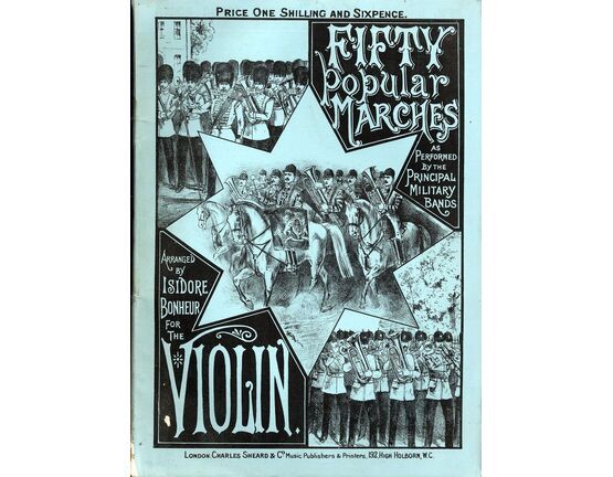 7799 | Fifty Popular Marches - As performed by the Principal Military Bands - For Violin