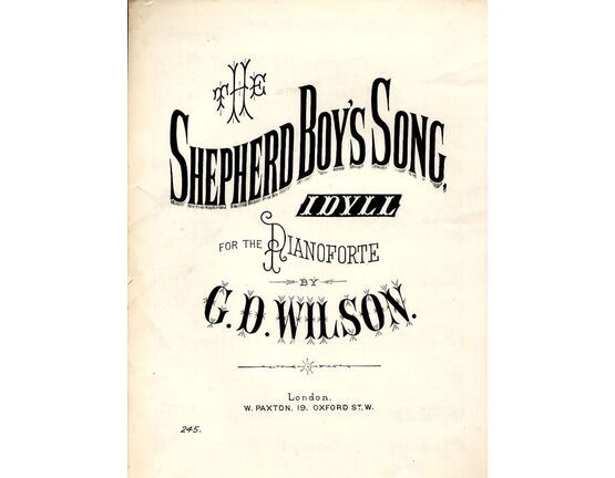 7800 | The Shepherd Boy&#039;s Song - Idyll for the Pianoforte - Paxton edition No. 245