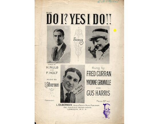 7802 | Do I? Yes I Do - Featuring Fred Curran, Yvonne Granville and Gus Harris