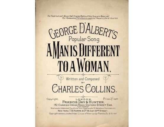 7805 | A Man is Different to a Woman  - George D&#039;Albert&#039;s Popular Song