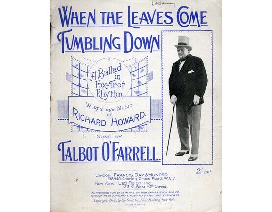 7807 | When the Leaves Come Tumbling Down - A Ballad in Foxtrot Rhythm - Featuring Talbot O&#039;Farrell