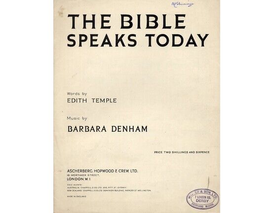 7809 | The Bible Speaks Today - Song