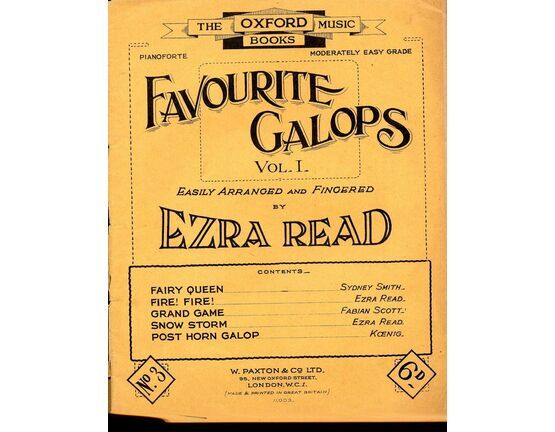 7814 | Favourite Galops - Vol. I, No. 3 - The Oxford Music Books Series - Moderately Easy Grade for Piano