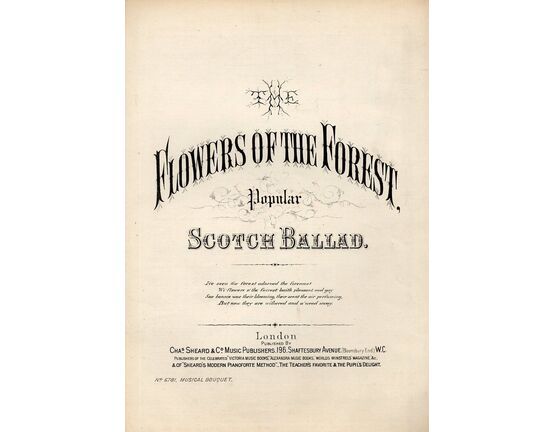 7842 | The Flowers of the Forest - Popular - Scotch Ballad