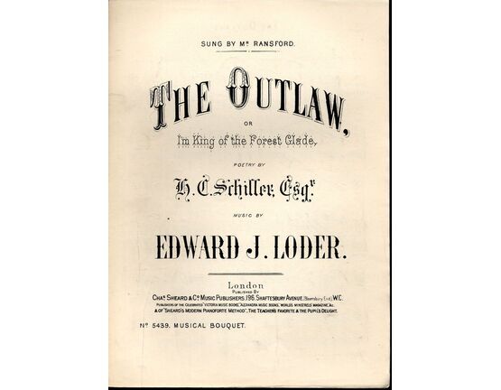 7842 | The Outlaw or &quot;King of the Forest Glade&quot; - Song - Musical Bouquet - No. 5439