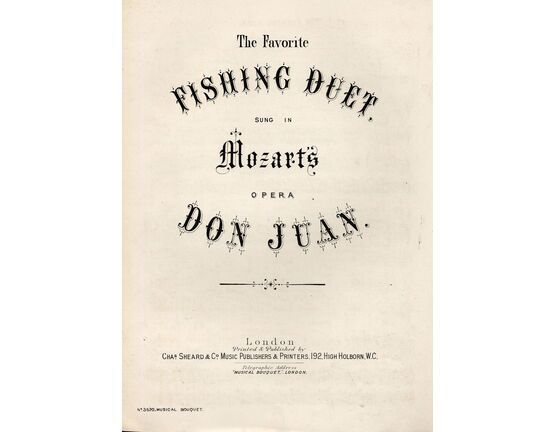 7843 | The Favourite Fishing Duet sung in Mozarts Opera Don Juan - Musical Bouquet No. 3520