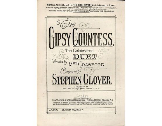 7843 | The Gipsy Countess - The Celebrated Duet - Musical Bouquet No. 8644