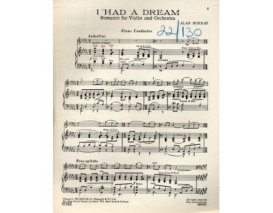 7857 | I Had A Dream - Piano Conductor Score