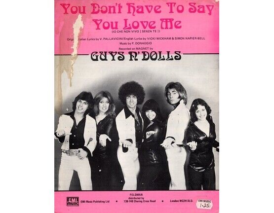 7871 | You Don&#039;t Have to Say You Love Me - Featuring Guys n&#039; Dolls