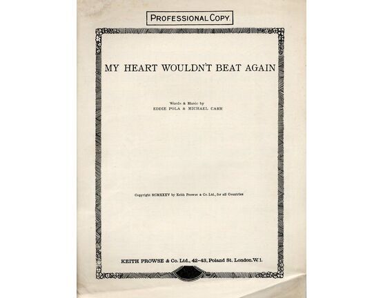 7883 | My Heart Wouldn&#039;t Beat Again - Song