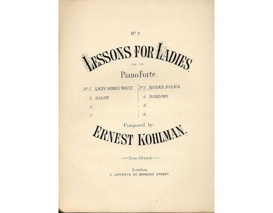 7932 | Lessons for Ladies for the Piano - No. 2 Rosa&#039;s Polka