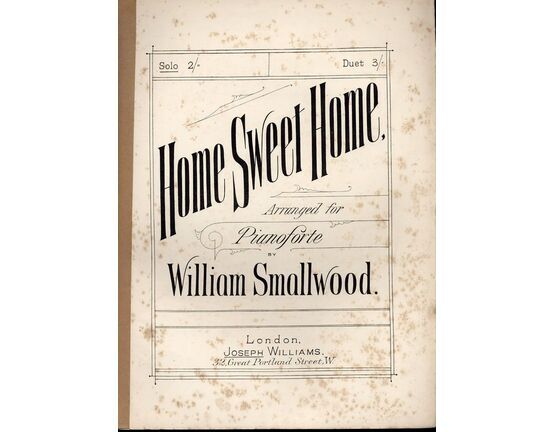 7964 | Home Sweet Home - For Pianoforte Solo - National Melodies Series No. VI