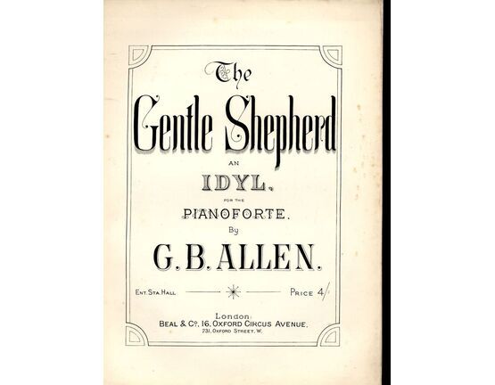 7973 | The Gentle Shepherd Idyl for Pianoforte