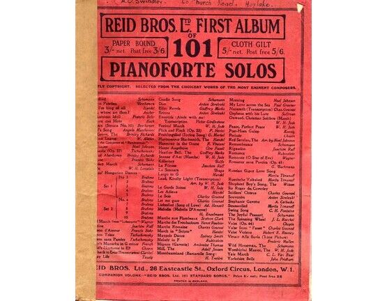 7984 | Reid Bros. Ltd. First Album of 101 Pianoforte Solos - Selected from the Choicest Works of the Most Eminent Composers