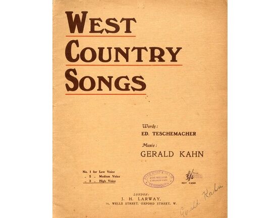 7987 | West Country Songs -  Four Songs for High Voice