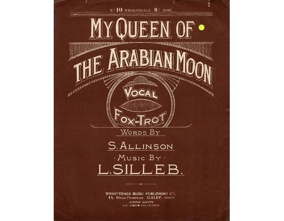 8002 | My Queen of The Arabian moon - Vocal Fox Trot - For Piano and Voice