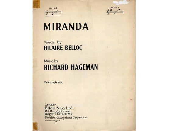 8023 | Miranda - Song in the Key of F major